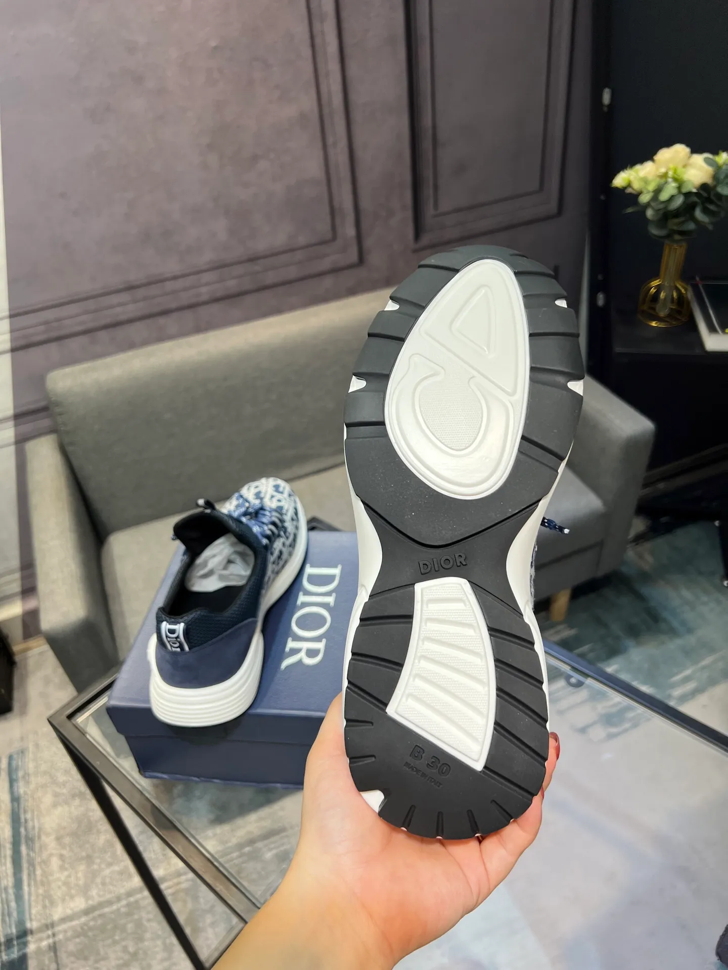 Men's shoes 💰400 [Dior] popular men's shoes, imported mesh splicing material, really inside. Original sole provided by the original factory, 38-45 (45 customized, non-refundable)